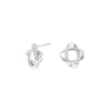 SIERSBØL SØLV ØRESTIK SNOET MED ZIRKONIA - 345 174