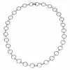 SIERSBØL SØLV RHODINERET COLLIER MED CIRKLER 45 CM - 845 105