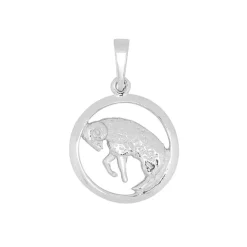 SIERSBØL STJERNETEGN VÆDDER SØLV RHODINERET VEDHÆNG - A216 003