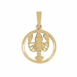 SIERSBØL VEDHÆNG SØLV FORGYLDT STJERNETEGN KREBS - 29160065900
