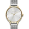 SKAGEN ANITA LILLE UR DAME STÅL MED MESH LÆNKE - SKW2340