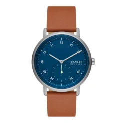 SKAGEN KUPPEL UR HERRE MED LÆDERREM - SKW6888