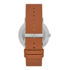 SKAGEN KUPPEL UR HERRE MED LÆDERREM - SKW6888