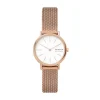 SKAGEN SIGNATUR LILLE DAME UR ROSA MESH LÆNKE MED LYS SKIVE - SKW2694