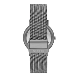 SKAGEN SIGNATUR STÅL GRÅ MESH LÆNKE OG GRÅ SKIVE - SKW6577