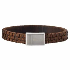 SON OF NOA ARMBÅND BRUN KALVE LÆDER 21 CM - 80970009221