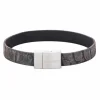 SON OF NOA ARMBÅND GRÅ KALVESKIND 23 CM MED STÅL LÅS - 897 013-GREY23