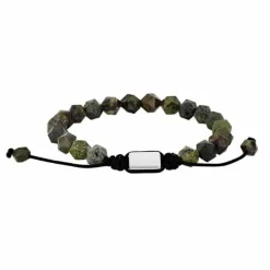 SON OF NOA ARMBÅND GRAGON BLOOD JASPER STÅL - 80890412700