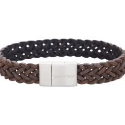 SON OF NOA ARMBÅND LÆDER MØRKE BRUN 21 CM
