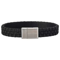 SON OF NOA ARMBÅND LÆDER SORT FLET 23 CM - 80970009123