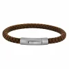 SON OF NOA ARMBÅND RUNDT I BRUNT KALVESKIND 19 CM - 80970289219