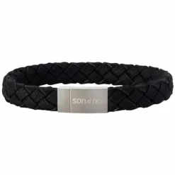 SON OF NOA ARMBÅND SORT KALVESKIND 21 CM 10 MM - 80970039121