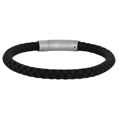 SON OF NOA ARMBÅND SORT KALVESKIND RUNDT 21 CM - 80970289121