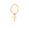 SON OF NOA ØRERING SØLV FORGYLDT MED KORS VEDHÆNG - 329 502-3