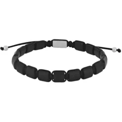 SON OF NOA STÅL ARMBÅND M/ SORT ONYX - 80890192723
