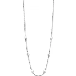 SPIRIT ICONS ATHENA HALSKÆDE SØLV MED HVIDE PERLER - 10811-45