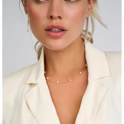 SPIRIT ICONS ATHENA HALSKÆDE SØLV FORGYLDT - 10812-45