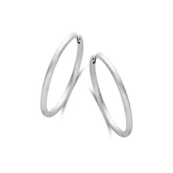 SPIRIT ICONS ‘BALANCE’ HOOP 30 MM RUSTIC SØLV - 42491