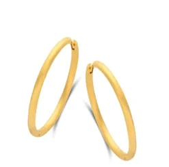 SPIRIT ICONS BALANCE HOOP 30MM FORGYLDT SØLV - 42492