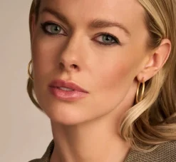 SPIRIT ICONS BALANCE HOOP 30MM FORGYLDT SØLV - 42492