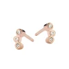 SPIRIT ICONS BLISS ØRERINGE SØLV ROSAFORGYLDT MED ZIRKONIA - 40574