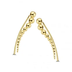 SPIRIT ICONS BOMBER ØRERINGE EARCRAWLER SØLV FORGYLDT - 41162