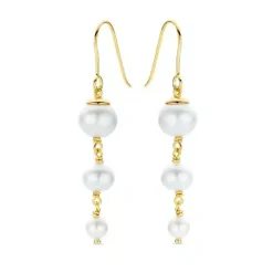 SPIRIT ICONS CONFETTI ØRERINGE SØLV FORGYLDT FERSKVANDSPERLER - 42112