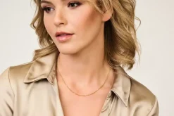 SPIRIT ICONS ‘ELISA’ HALSKÆDE FORGYLDT SØLV - 11152-45