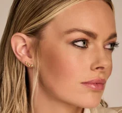 SPIRIT ICONS ESTHER ØRESTIK FORGYLDT SØLV - 42422