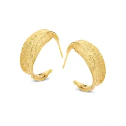 SPIRIT ICONS FALL HOOPS ØRERINGE FORGYLDT STOR - 41942