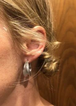 SPIRIT ICONS FALL HOOPS ØRERINGE SØLV STOR - 41941