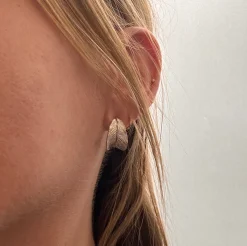 SPIRIT ICONS FALL HOOPS ØRERINGE SØLV LILLE - 41931