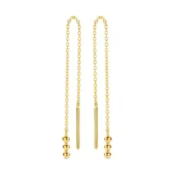 SPIRIT ICONS MALA ØRERING MED KÆDE 14 KARAT GULD - 44846