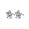 SPIRIT ICONS NOBLE ØRESTIKKER SØLV MED FARVET ZIRKONIA STEN - 41255