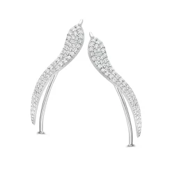 SPIRIT ICONS ‘REBEL’ ØRERINGE CRAWLER SØLV MED STENE- 41171