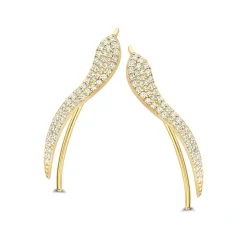 SPIRIT ICONS ‘REBEL’ ØRERINGE CRAWLER MED STENE FORGYLDT - 41172