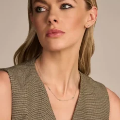 SPIRIT ICONS ‘REGITZE’ HALSKÆDE SØLV FORGYLDT - 11352-45