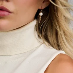 SPIRIT ICONS ØREHÆNGER SØLV ROSA FORGYLDT SWAN - 41694