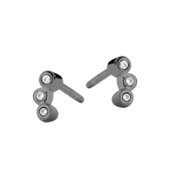 SPIRIT ICONS ØRERINGE SØLV RUTHINERET BLISS - 40573