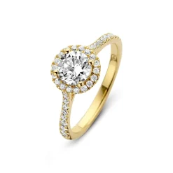 SPIRIT ICONS ROMANCE RING SØLV FORGYLDT MED ZIRKONIA - 53502