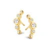 SPIRIT ICONS TEMPTATION ØRERINGE SØLV FORGYLDT MED ZIRKONIA STEN - 40602