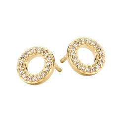 SPIRIT ICONS TREND ØRERINGE FORGYLDT MED SYNTETISKE ZIRKONIA STEN - 40532