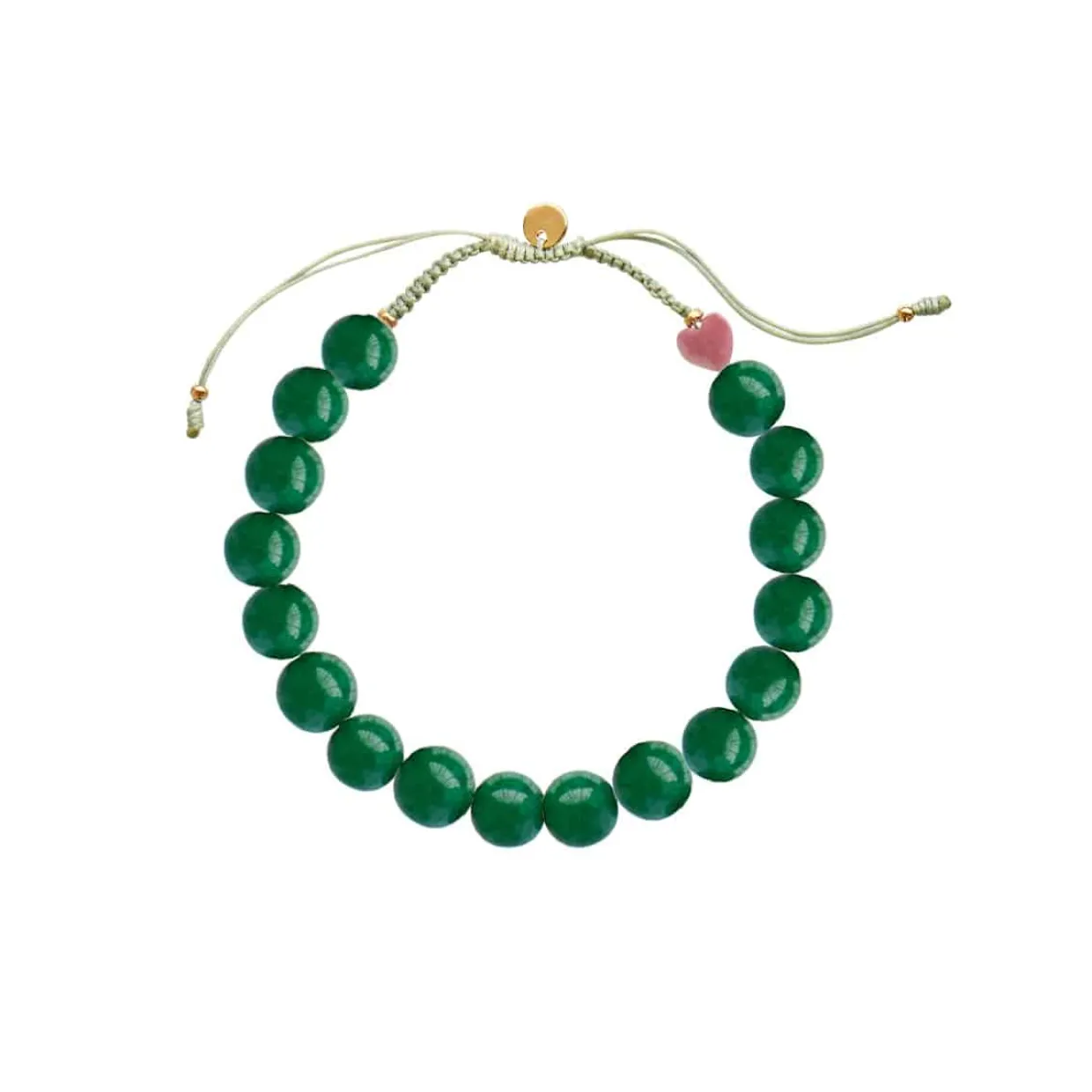STINE A CHERRI BON GRØN JADE ARMBÅND -3226-02-OS