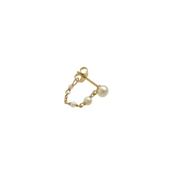 STINE A CÂLIN SINGLE ØRERING SØLV FORGYLDT - 1374-02-S