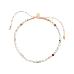 STINE A CONFETTI PEARL ARMBÅND MED MIX AF PERLE - 3187-02-OS