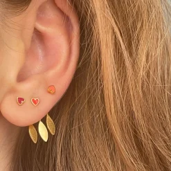 STINE A LOVE HEART ØRERING RØD -1181-02-RED