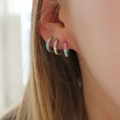 STINE A PETIT CIRCUS ØRERING SØLV MED EMALJE-1265-00-S