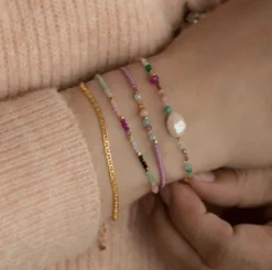 STINE A PETIT LINK ARMBÅND SØLV FORGYLDT - 3170-02-OS