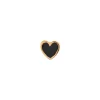 STINE A PETIT LOVE HEART ØRERING SØLV FORGYLDT - 1181-02-Black