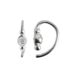 STINE A ØRERING SØLV PETIT BON-BON WHITE ZIRCON - 1005-00-S-White